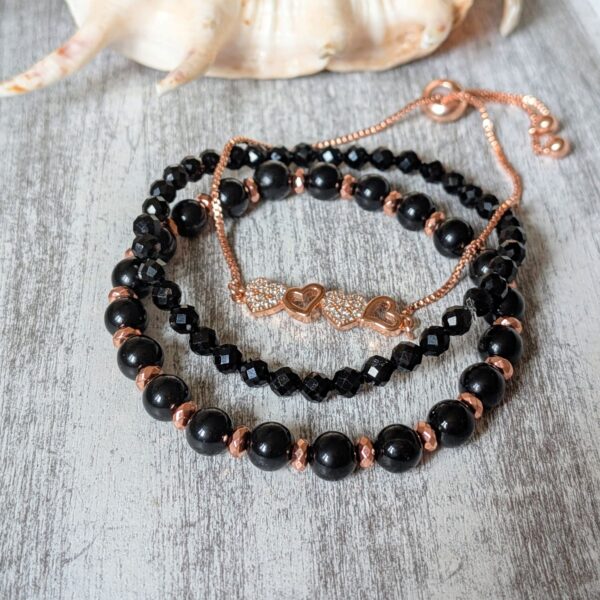 Set onyx a turmalin