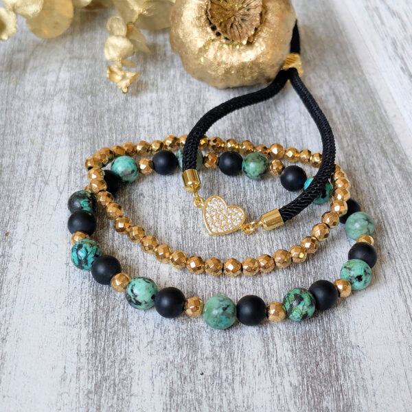 Set africký tyrkys onyx