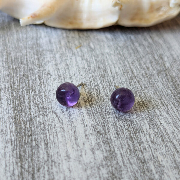 Napichovacie naúšničky ametystové