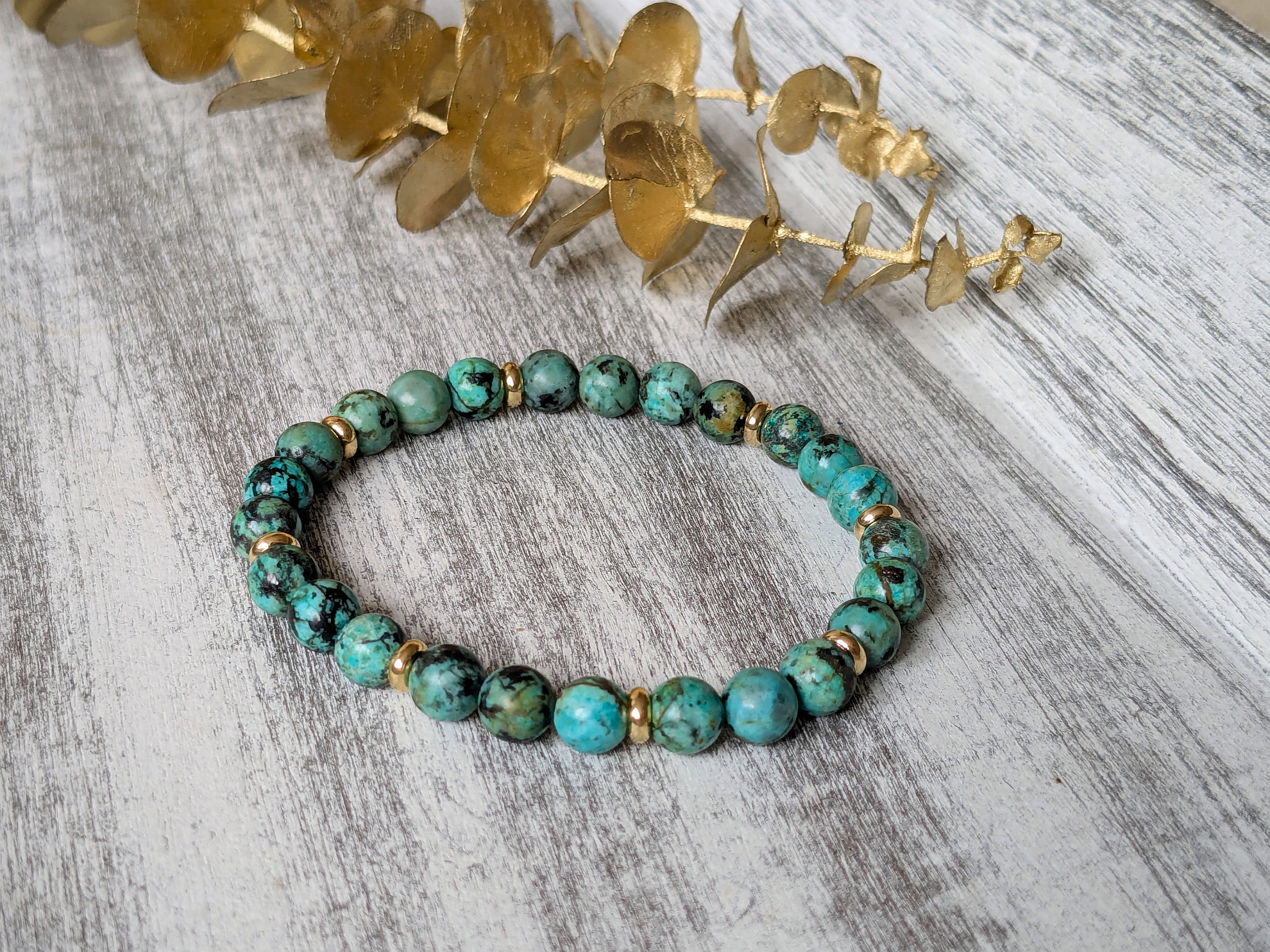 Náramok z afrického tyrkysu