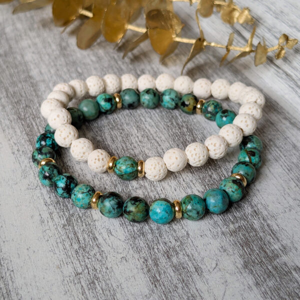 Set láva a africký tyrkys