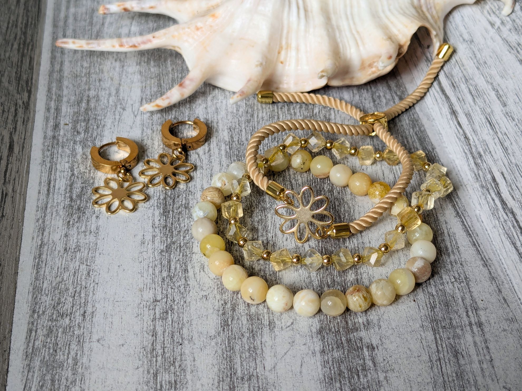 Set citrin a zlty opal
